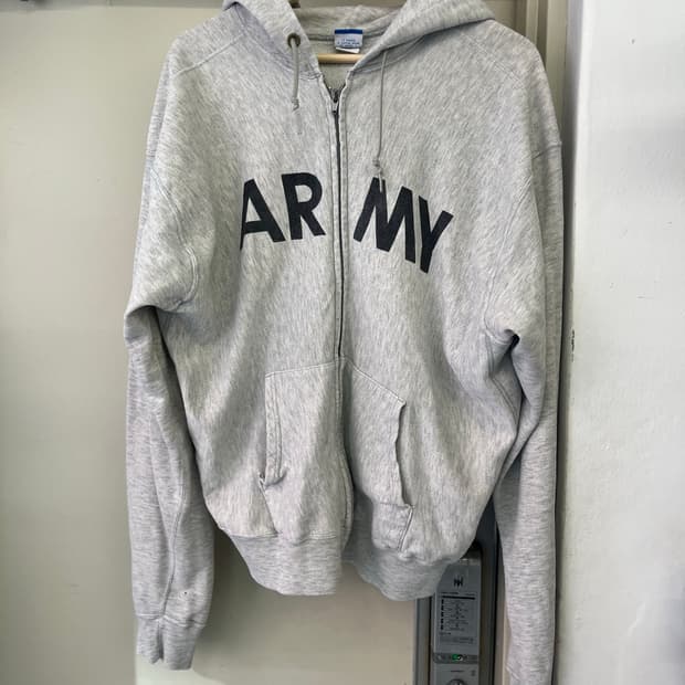 [L] 90s 챔피온 ARMY 후드집업 made in usa