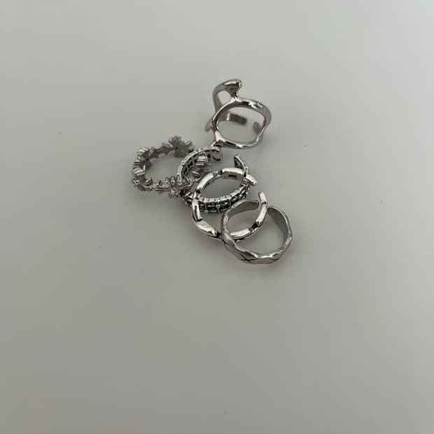 925 실버 반지 5개 일괄