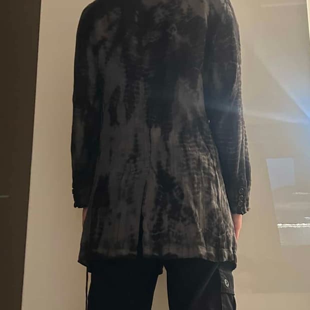 Shellac Smoke Pattern Long Cardigan 48