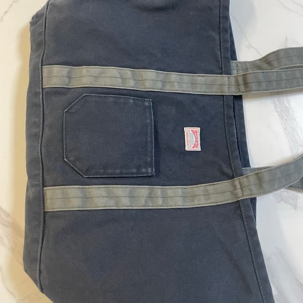 디네댓 캔버스 토트백 네이비