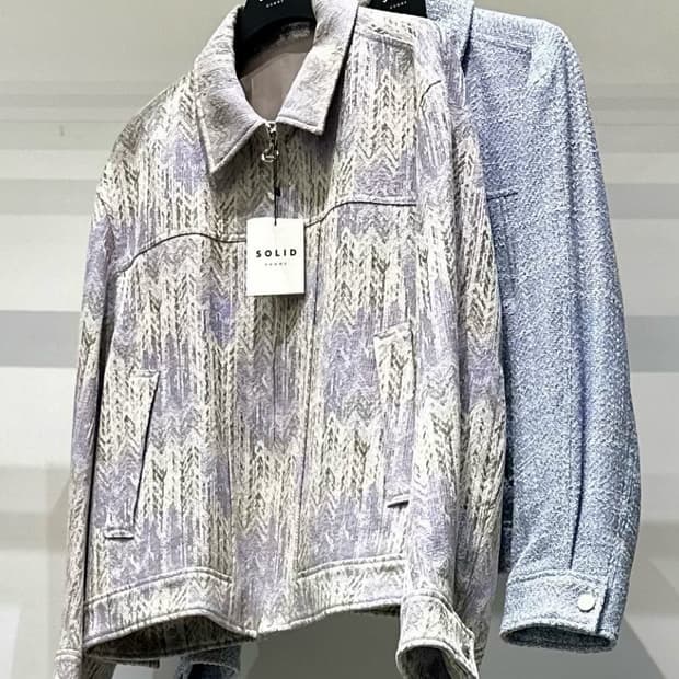 솔리드옴므 트위드 자켓 105사이즈