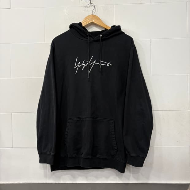 Y-3 요지야마모토 레터링 후드티 