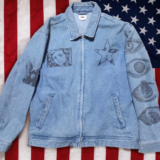 오베이 obey 데님자켓
