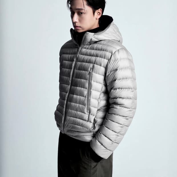 [XXL] 무신사스탠다드 시티레저 경량패딩 라이트 그레이