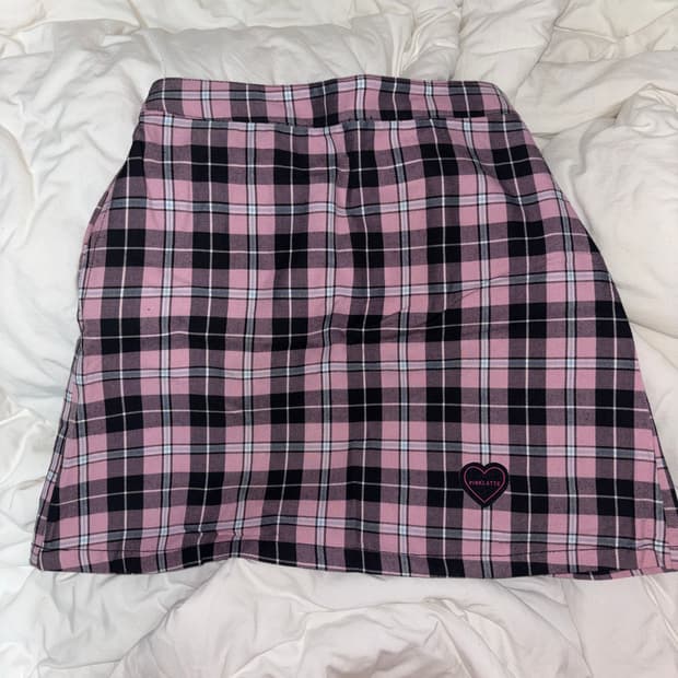 일본빈티지 체크 스커트
