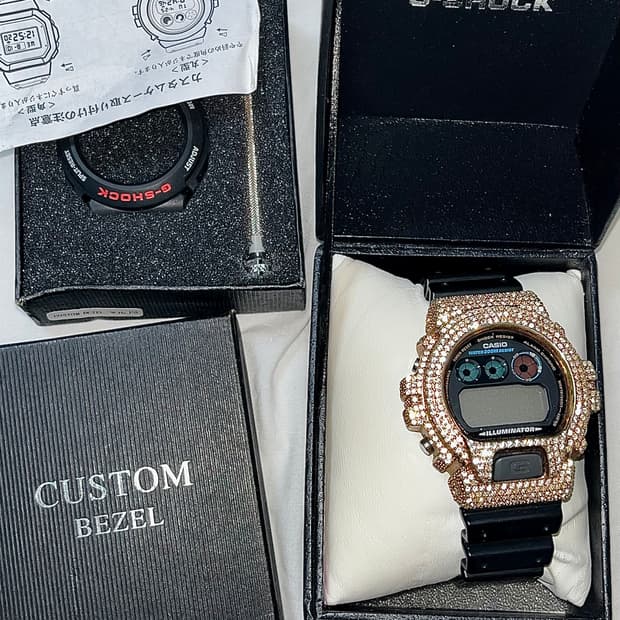 G-SHOCK지샥  풀파베 커스텀 아이스드아웃 시계