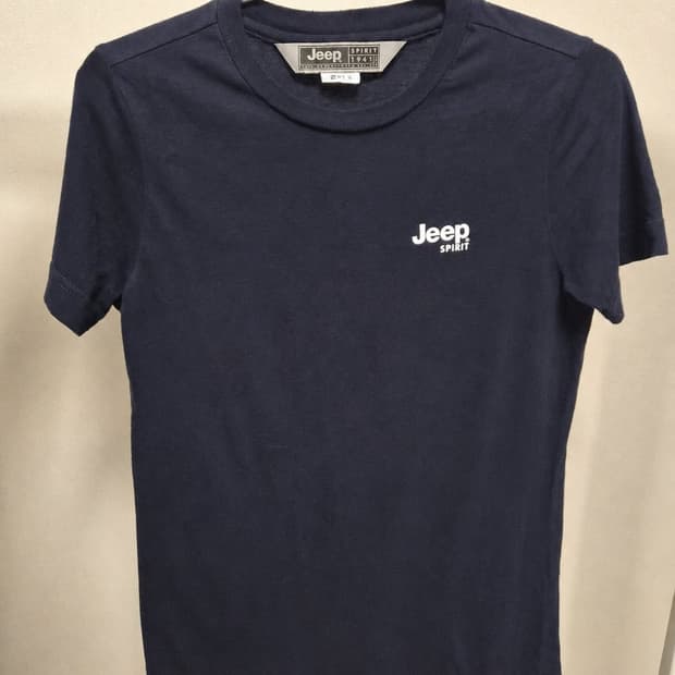 Jeep Spirit 네이비 미니 로고 슬림핏 반팔 티셔츠 S
