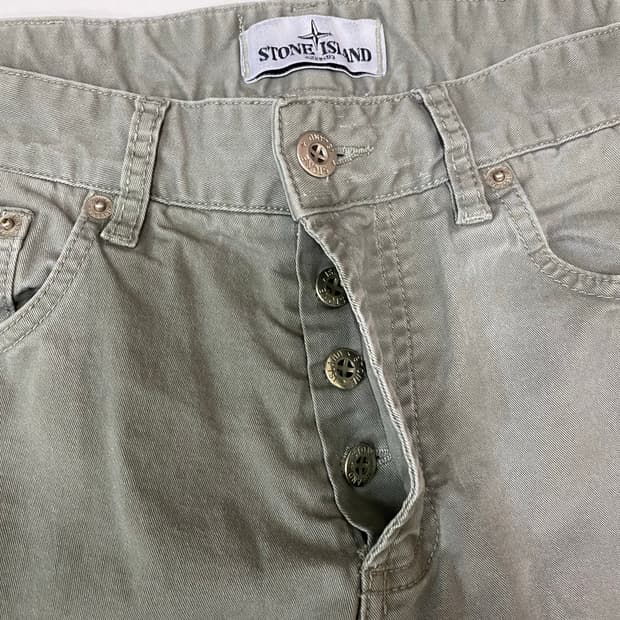 스톤아일랜드 카키 면바지 W30