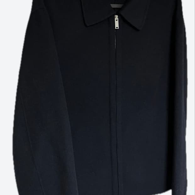 LIFUL 미니멀 가먼츠 울 100 핸드메이드 블루종 M 네이비