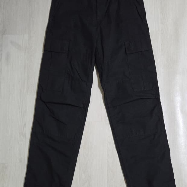 (착샷) 칼하트 wip 레귤러 카고 팬츠 블랙 