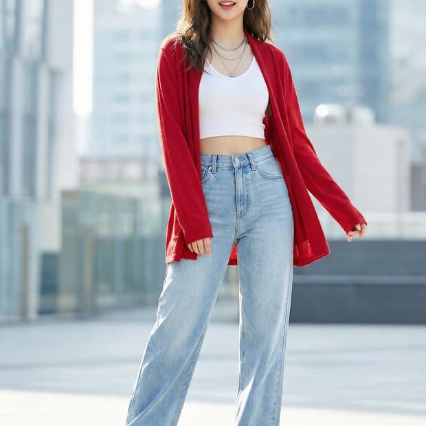 Calvin Klein 캘빈클라인 울 블렌드 숄카라 가디건