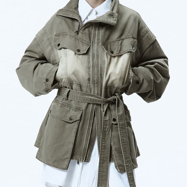 트리밍버드 벨티드유틸리티자켓 판매해요