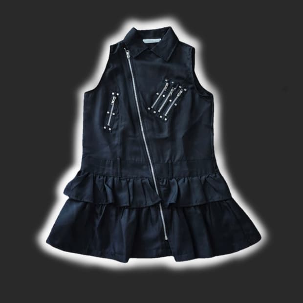 ACDC RAG 지퍼 프릴 베스트(원피스)