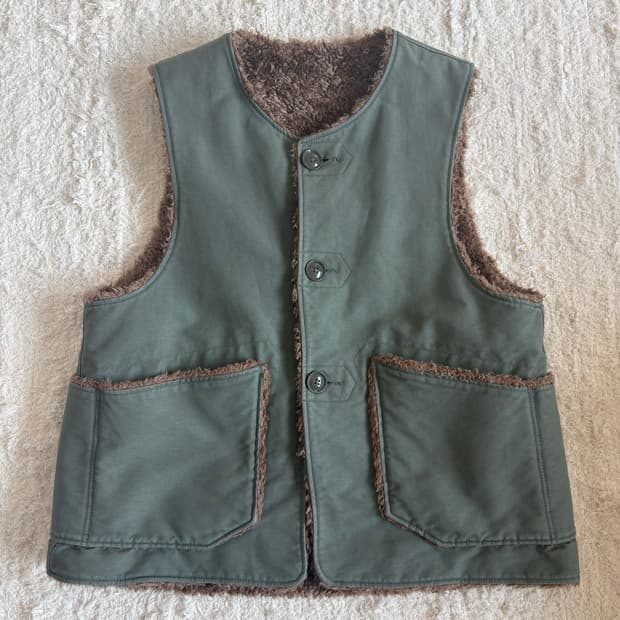 Engineered Garments 엔지니어드 가먼츠 리버시블 퍼 베스트