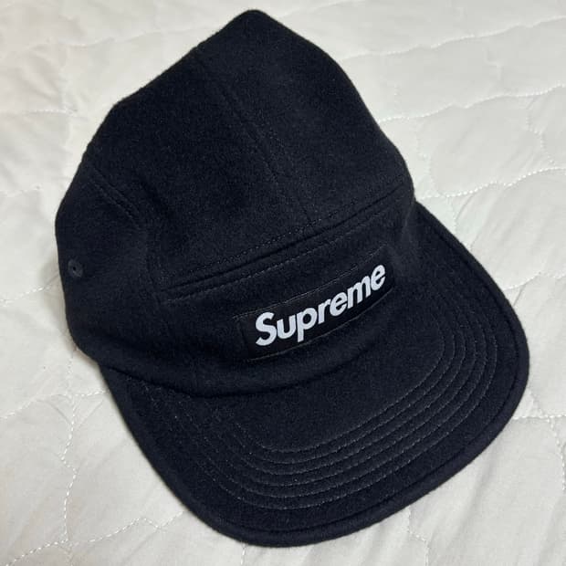 Supreme 캠프캡 블랙 24fw