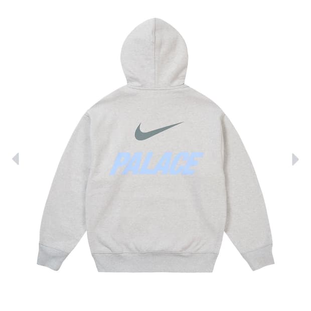 [M] 팔라스 나이키 후드 그레이 말 font swoosh hood