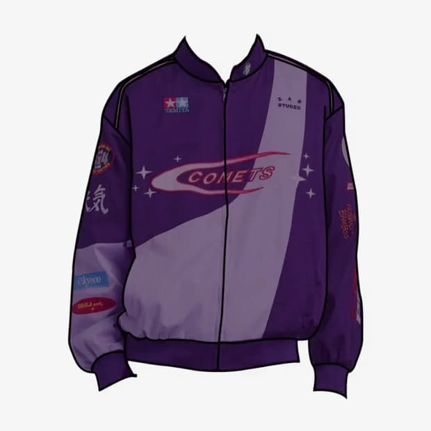 아이앱 스튜디오 x 타미야 아이앱 코멧츠 레이싱 자켓 퍼플