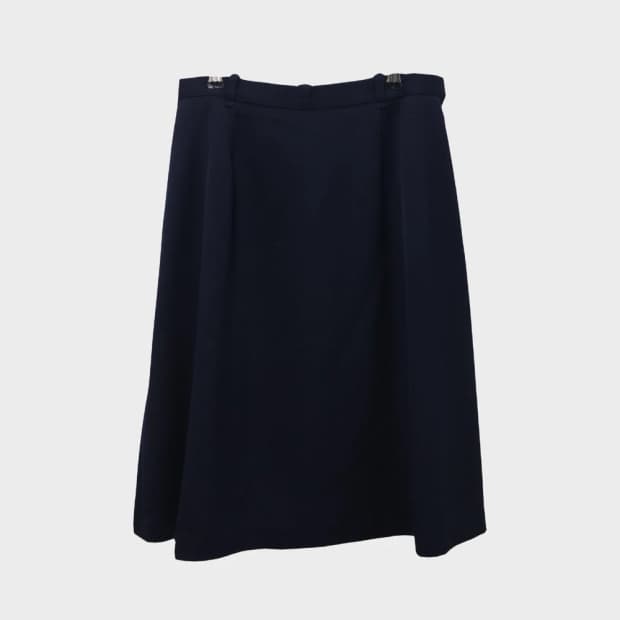 90'S 버버리 네이비 울 스커트 61220