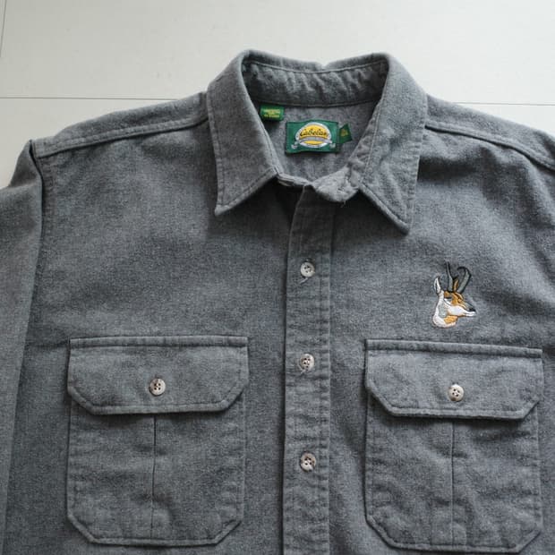 90s 카벨라스 Cabela's 사슴자수 해비 플라넬 셔츠 XL 미국생산