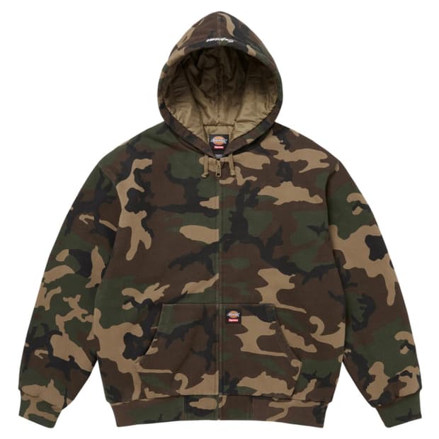 (급)슈프림 디키즈 카모 후드집업 xxl