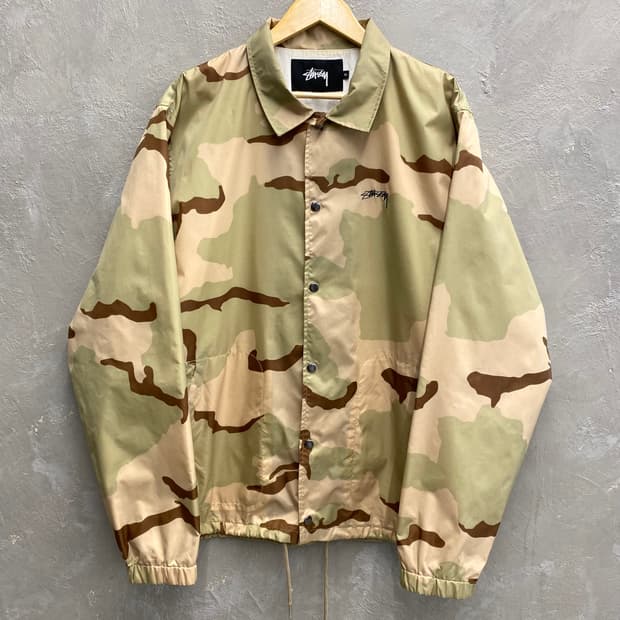 [XL] Stussy 스투시 데저트 카모 나일론 코치자켓