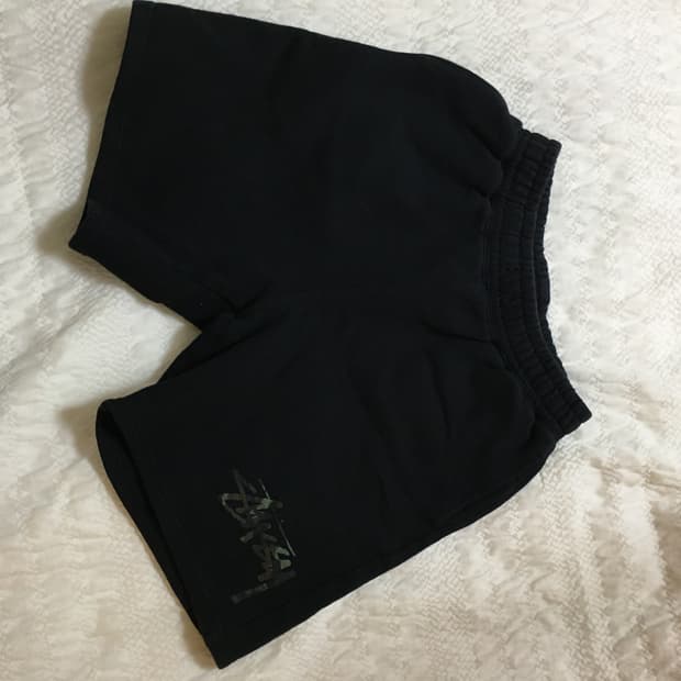 stussy 카모라벨 반바지