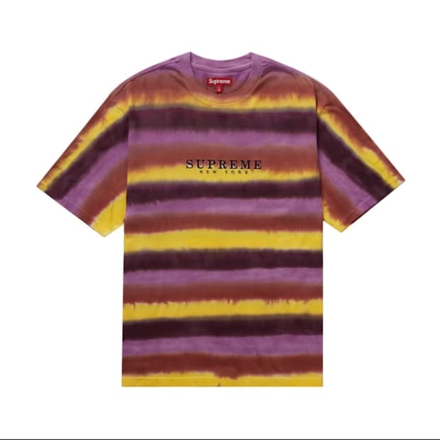 Supreme 슈프림 다이드 스트라이프 티셔츠