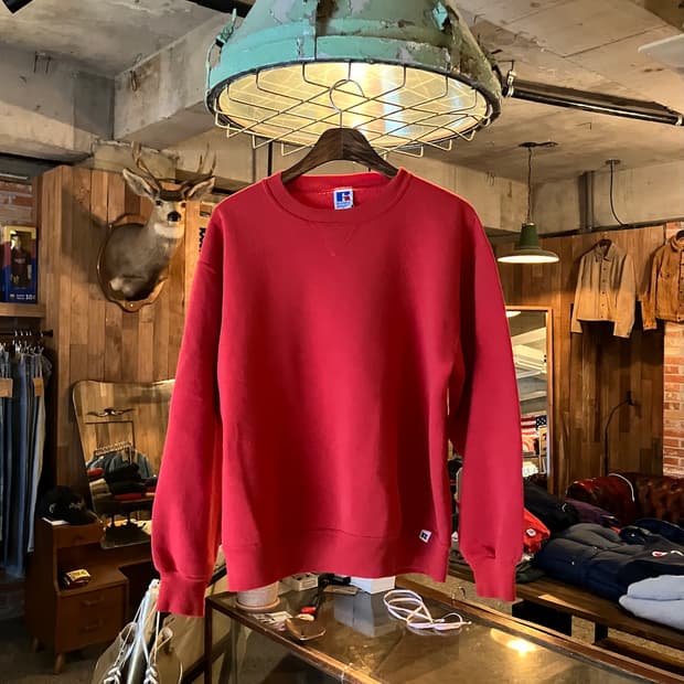 90s USA 빈티지 러셀 플레인 스웻 셔츠 맨투맨
