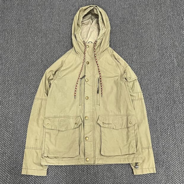 바버 코튼후드 자켓 v0995