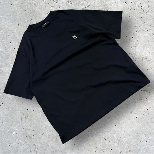 [XL] MLB 뉴욕 양키스 블랙 반팔 티셔츠 B866
