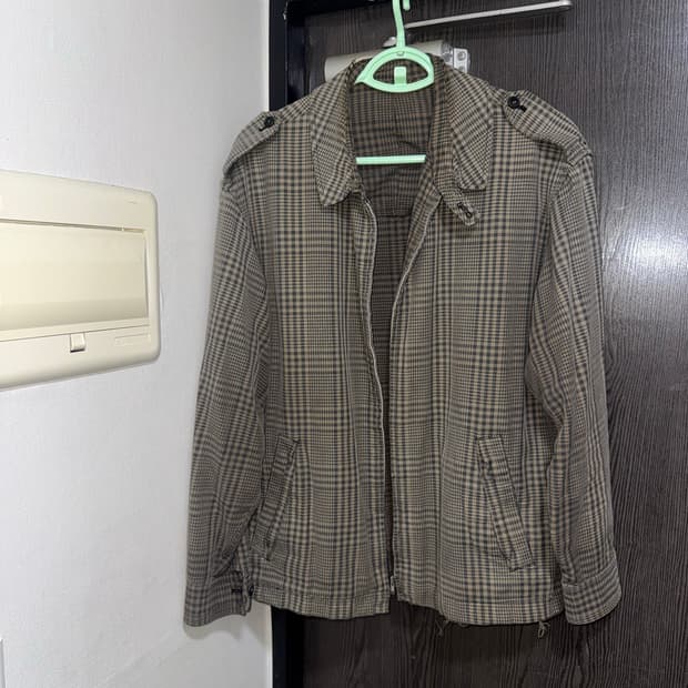 80s 꼼데가르송 옴므 체크 자켓