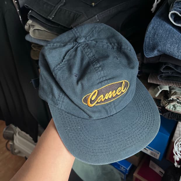 빈티지 카멜 캡