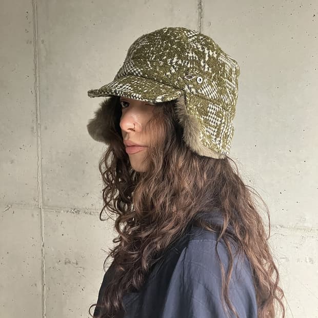 미스치프 TWEED TRAPPER HAT