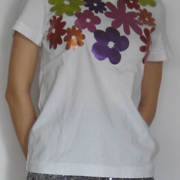 Comme des garcons metal flower T-shirt