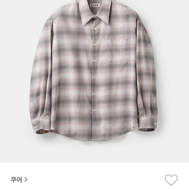 쿠어 옴브레 체크 셔츠