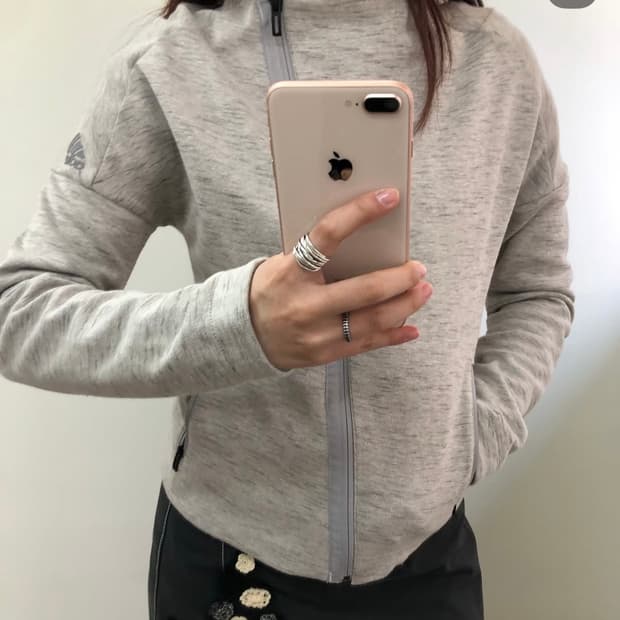 아디다스 비대칭 집업