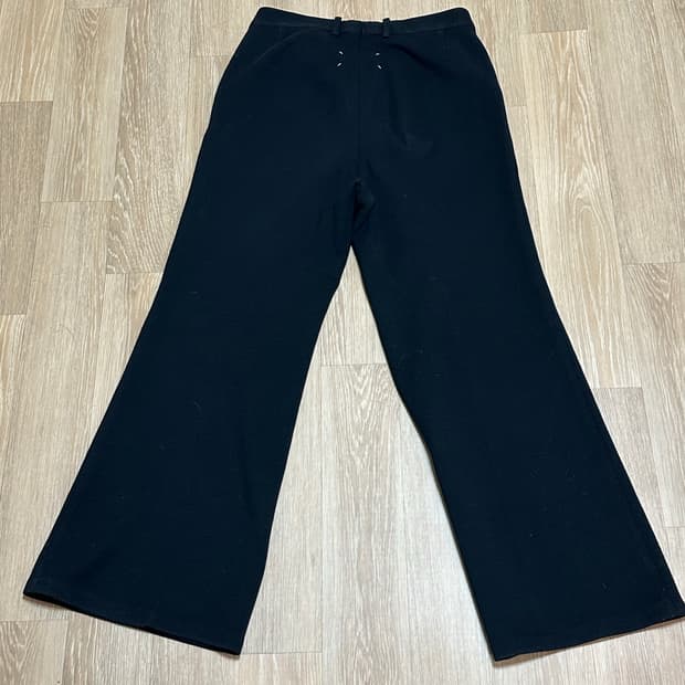 메종 마르지엘라 블랙 니티드 울 팬츠 44