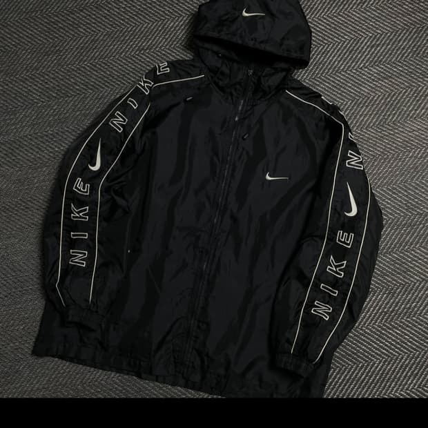 00s 나이키 올드스쿨 빅스우시 멀티로고 후디 바람막이 