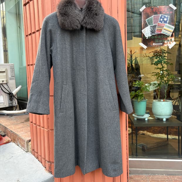 Japanese Vintage 캐시미어 혼방 울 코트