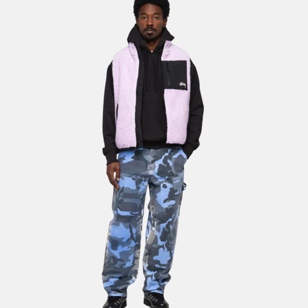 스투시 쉐르파 베스트. 후리스 ( paf 떠그클럽 far stussy )