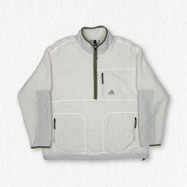 아디다스 반집업 플리스