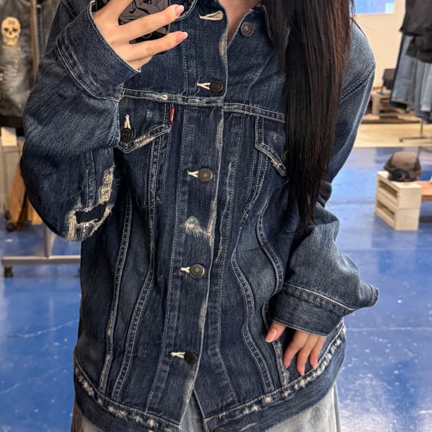 Levis 리바이스 Jpn 디스트레드 데님자켓