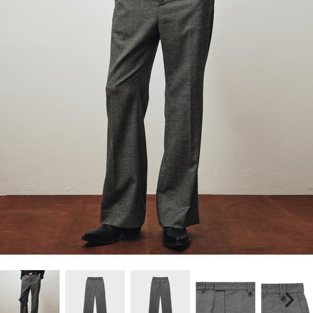 노이어 울 트위드 팬츠