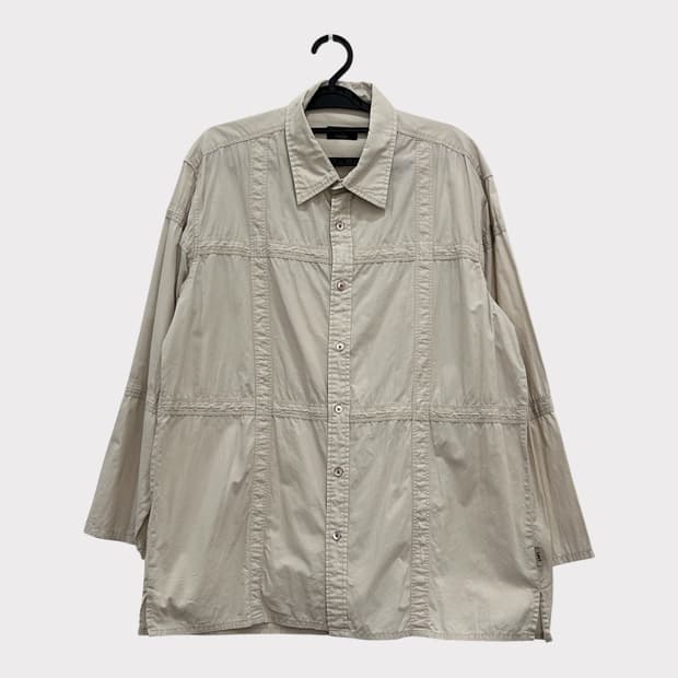 Lee 리 베이지 여유핏 셔츠 남방 100 vintage