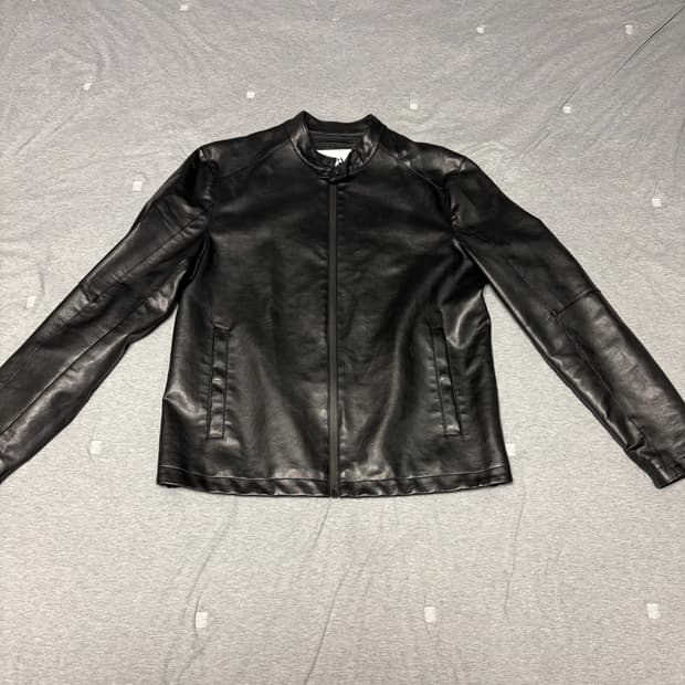 [L] 자라 차이나카라 레더 자켓