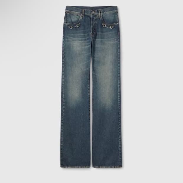 구찌 홀스빗 데님 팬츠 33