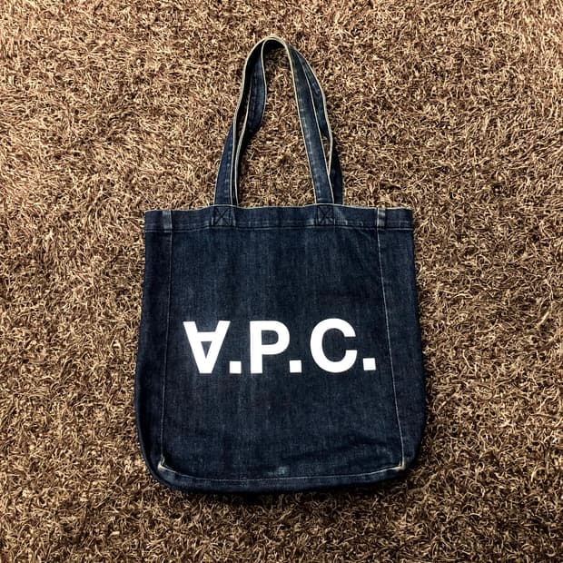 APC 아페쎄 데님 토트백