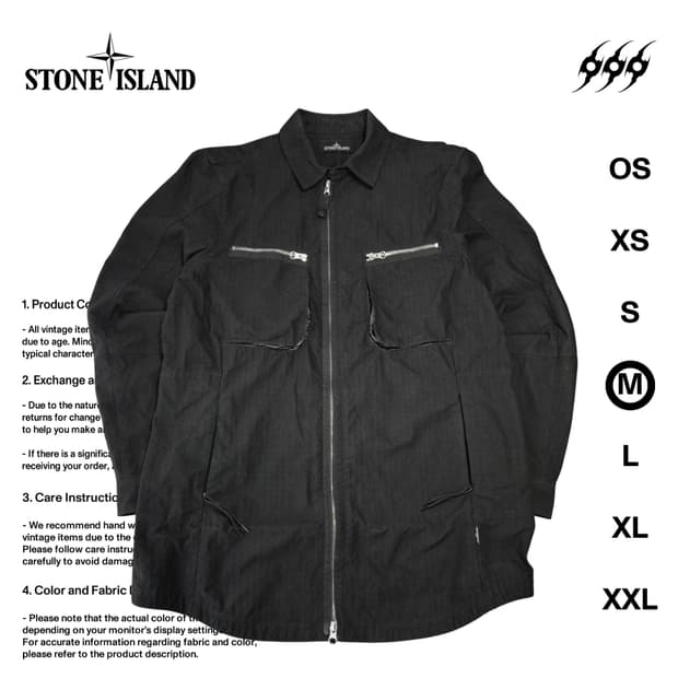 스톤아일랜드 쉐도우 프로젝트 나슬란 립스탑 M사이즈 자켓