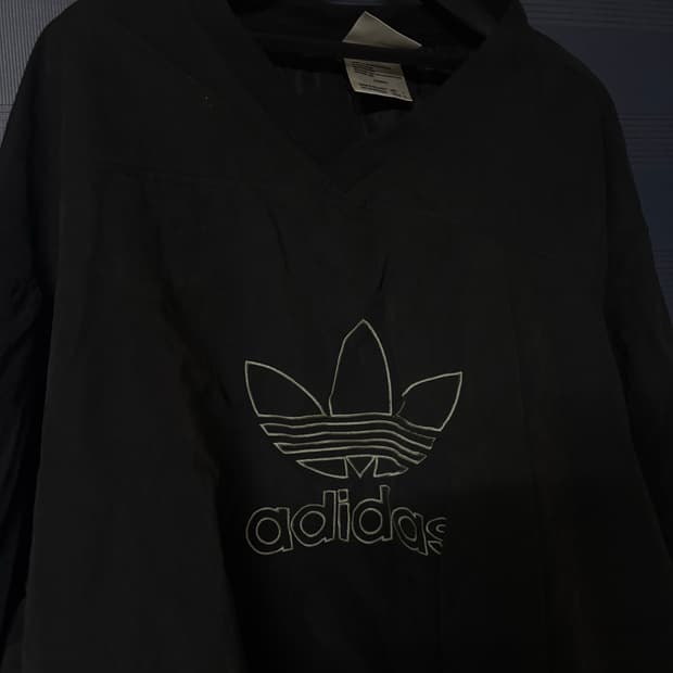 아디다스 트레포일 바람막이 블랙