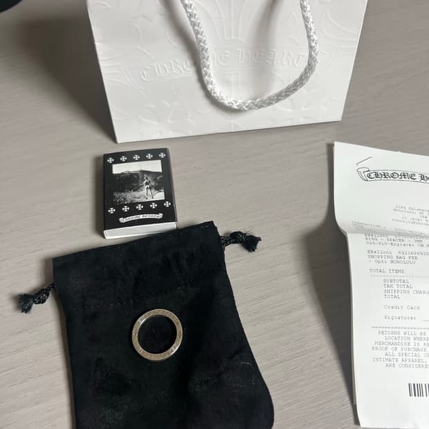 크롬하츠 하와이 스페이서 퍽유링 3mm (us9.5)